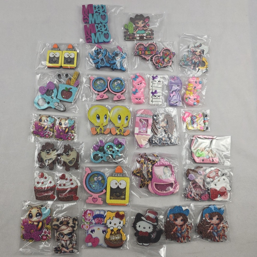 Wholesale lot of foambacks large, shakers acrylic sets 48 total